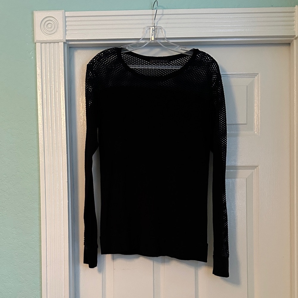 Whetherly Black Long Sleeve Top